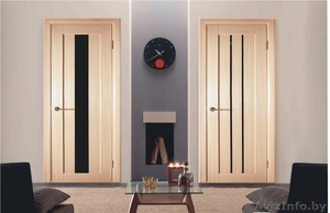 Межкомнатные двери из евро бруса массива и эко шпона под ключ