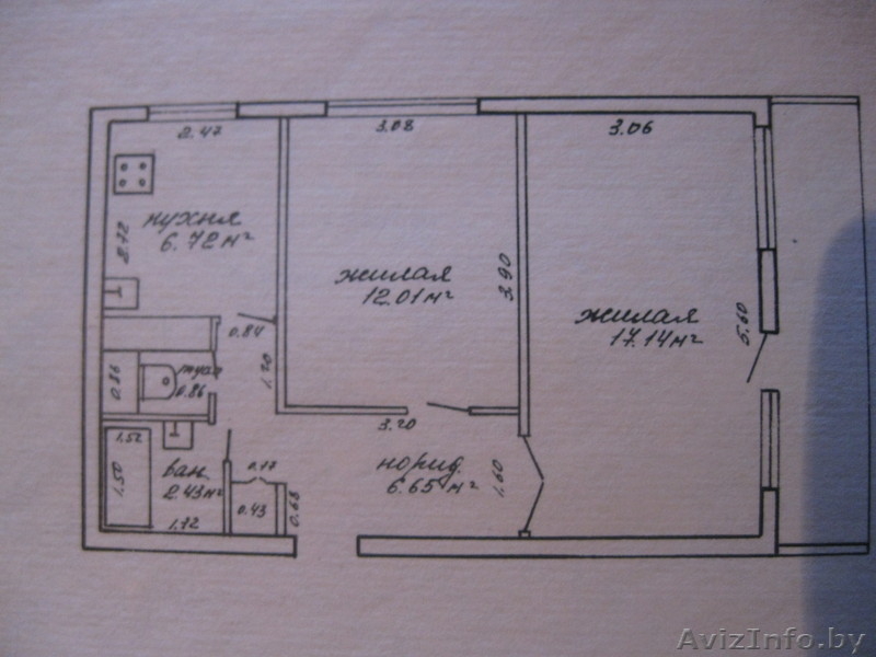 продам двухкомнатную квартиру в Рогачеве - Изображение #2, Объявление #771557